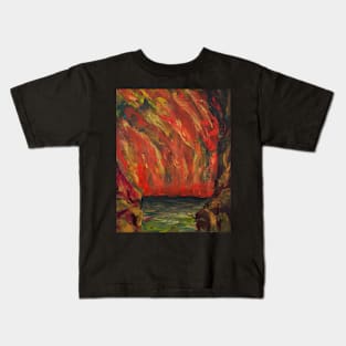 Oil Painting - Ascension from Hell 2017 8"x10" Kids T-Shirt